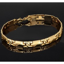 Breites Goldarmband Armband 585 14K ECHT Gold 22,5cm 8mm DICK NEU Armkette