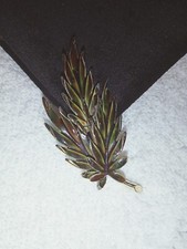 Designer Brosche vergoldet emailliert ©PIM (Q)