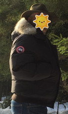 Canada Goose Cilliwalk Bomberjacke 7950M R mit Echtfell-Kragen, Gr. XL/54