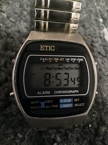 Retro lcd digital uhr etic - lcd,