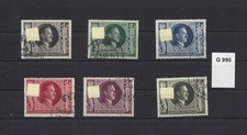 DR 1943,  Michel Nr.  844 - 849  gestempelt , siehe scan G 990 !
