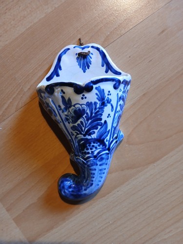 Wandvase vintage delft 50er - delft, ca
