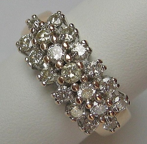 Ring mit brillanten diamanten - ring,