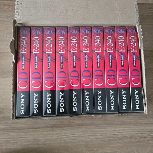 Sony vhs leerkassetten 240 min - leerkassetten,