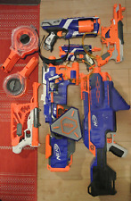 Große NERF Gun Sammlung + Brillen + Zielvorrichtung + etliche Patronen + X-Shot