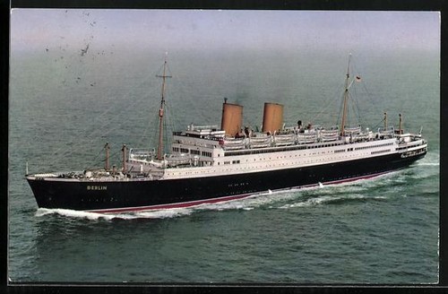 Ansichtskarte passagierschiff - ansichtskarte,
