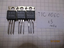 3 Stück Thyristor  TIC106C 500V  5A 1,3W TO-220 ungebraucht