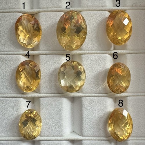 Citrine sonnengelb oval rose - citrine,