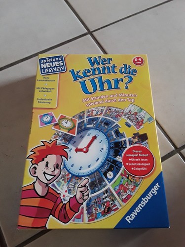 Lernspiel wer kennt die uhr - lernspiel,