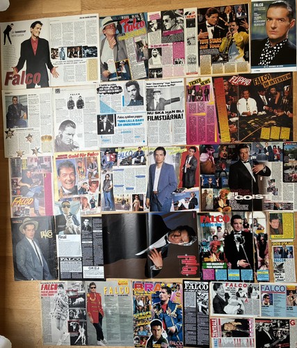 Falco poster artikel clippings - poster,