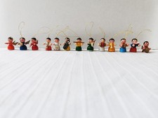 🎄 13 alte Holz-Anhänger