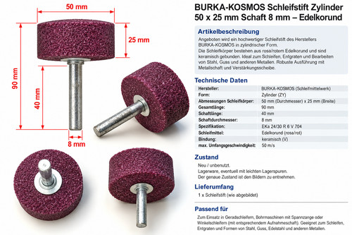 Burka kosmos schleifstift - kosmos,