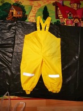 Matschhose NEU unbenutzt gelb mit Reflektoren unisex Größe 86