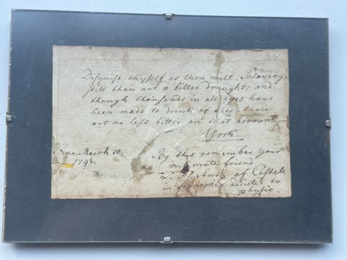 Altes schriftstück gerahmt - schriftstück,