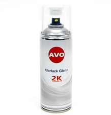 2K-Klarlack Lackspray hochglänzend 400ml benzinfester Autolack AVO E0002