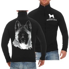 Freizeitjacke Sweatjacke American Akita Dogs Rasse japanischen Jagd Schutzhunde