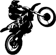 Autoaufkleber moto cross - cross, mx