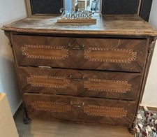 Kommode Massivholz Mit Intarsien