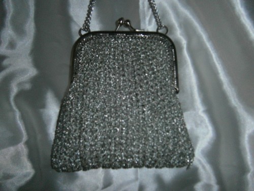 Abendtasche silberfarben