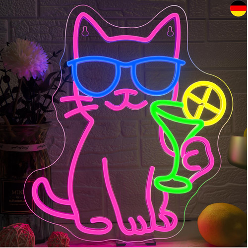 Katze cocktail led - katze, neon