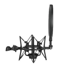 Universal Mikrofon Shock Mount Mikrofonhalter Halterung mit Popschutz für
