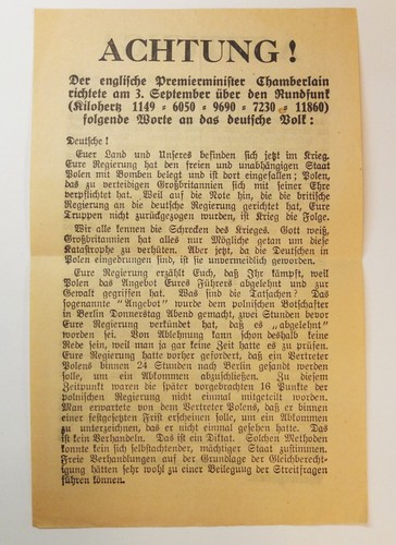 Flugblatt endkampf achtung - endkampf, achtung!