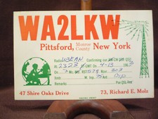 Vintage 1960s QSL Radio Card
