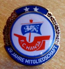 Pin Mitglied 20 Jahre FC Hansa Rostock - FEHLDRUCK -