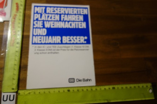 Alter aufkleber bahn - aufkleber, db