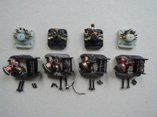 Märklin 4 Stück Trommelkollektormotoren, Anker,Motorschilder,Bürsten,Feldmagnete