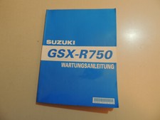 Reparaturanleitung Werkstatthandbuch Suzuki GSXR GSX-R 750 Modelljahr 2000-2003