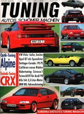 Zeitschrift TUNING #5 1990 Alpine CRX Calibra Opel GT Oettinger Alfa 164 M3