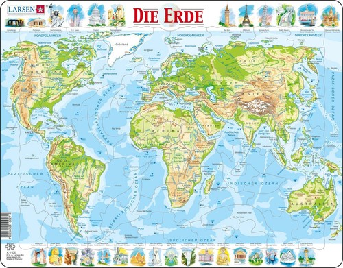 Larsen puzzle die erde 80 - -,