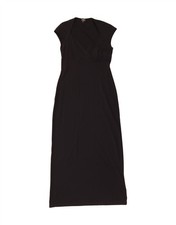 JOOP Damen Maxikleid ärmellos IT 44 Medium schwarz Polyamid CF08