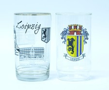 Leipzig 2 x Trink Gläser mit