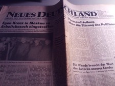 Alte Zeitung DDR, Neues