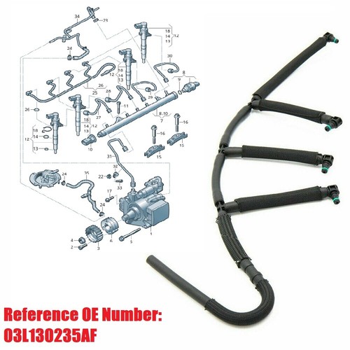 Motor dieselrücklaufleitung - motor,