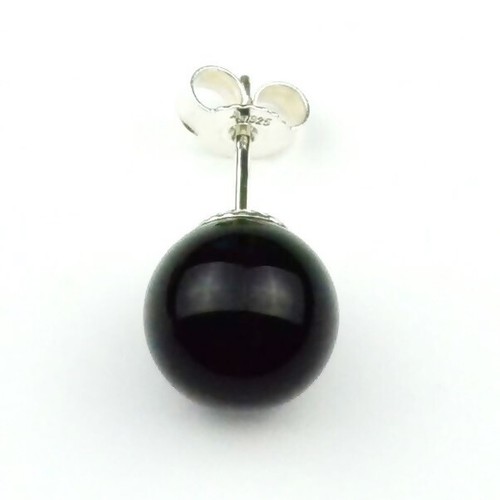 Ohrstecker onyx 925 silber - ohrstecker,
