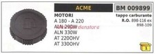 Kraftstofftankdeckel ACME Motorhacke A 180 220 ALN 290W 009899
