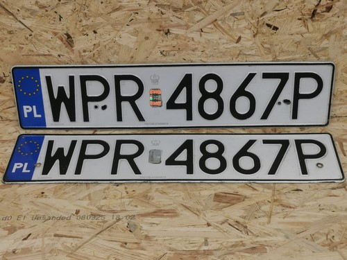 Altes sammler nummernschild - altes,