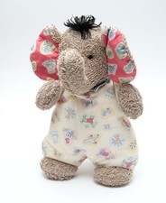 SIGIKID Elefant mit Fliege weiß rot Stofftier 27 cm RARITÄT