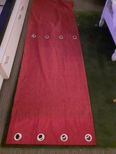 Rote Gardinenschals 2 Stück Leinenoptik Kunststoffringe In Silber