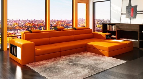 Ledersofa couch wohnlandschaft - ledersofa,