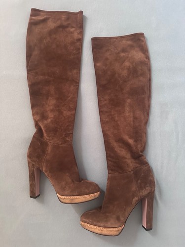 Braune leder prada - leder, |