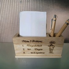 Zettelbox mit Stiftehalter