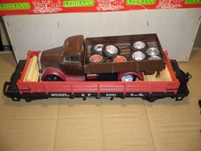 LGB US-4-achser Güterwagen mit LKW Ladung (ab in die Werkstatt )o. OVP