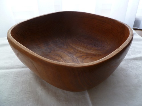 Teakholz schale 60er vintage - teakholz,