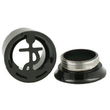 Anker Flesh Tunnel Schwarz mit