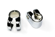 Klemmschelle für Lenker 22 mm, 1 Satz verchromt, passend für NSU Max, Fox, 10 mm