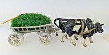 H0 Bauernwagen mit Kühen und Heu, zweispännig, gebraucht